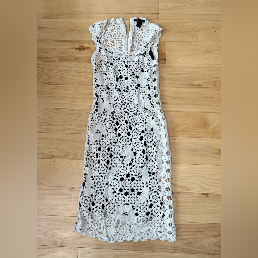 Marc By Marc Jacobs Black and White Sheath Midi Dress